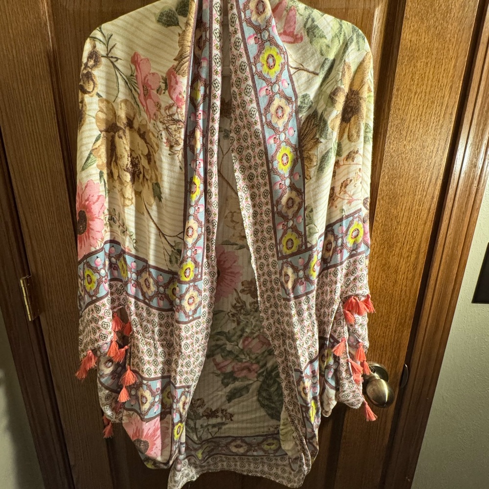 NWT Pink, Blue and Orange Kimono